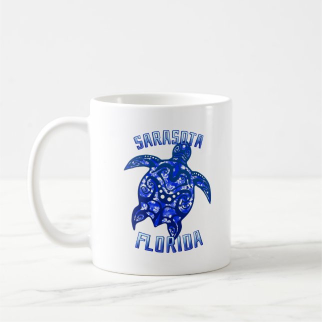 Sarasota Florida Vacation Tribal Turtle Kaffeetasse (Links)
