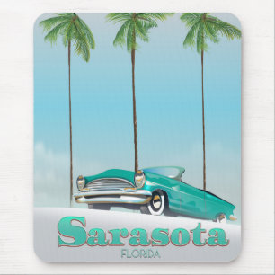Sarasota Florida Vintage Reiseposter Mousepad