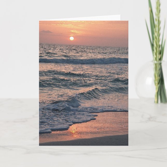 Sarasota-Sonnenuntergang Karte (Vorderseite)