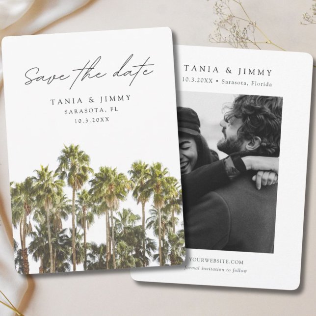 Sarasota Wedding Florida Save the Date Einladung (Sarasota Wedding Florida Save the Date Invitation
)