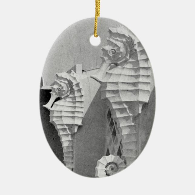 Sarasotas Seepferde Keramik Ornament (Vorne)