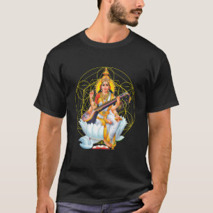 Saraswati Heilige Geometrie  Drittes Auge  Isha  H T-Shirt