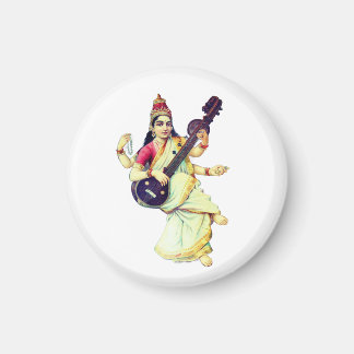 Saraswati, Hindu Goddess Magnet