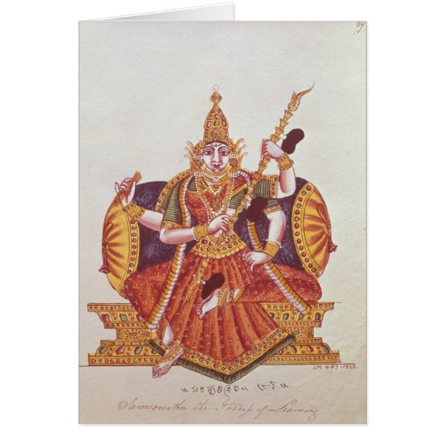 Saratheswathee, hindische Göttin des Lernens (Vorne)