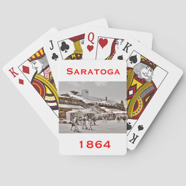 Saratoga 1864 spielkarten (Rückseite)