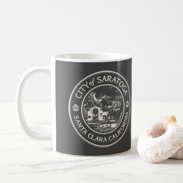 SARATOGA KALIFORNIEN VINTAG KAFFEETASSE (Mit Donut)