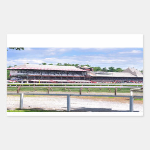 Saratoga Race Course and Clare Court Rechteckiger Aufkleber