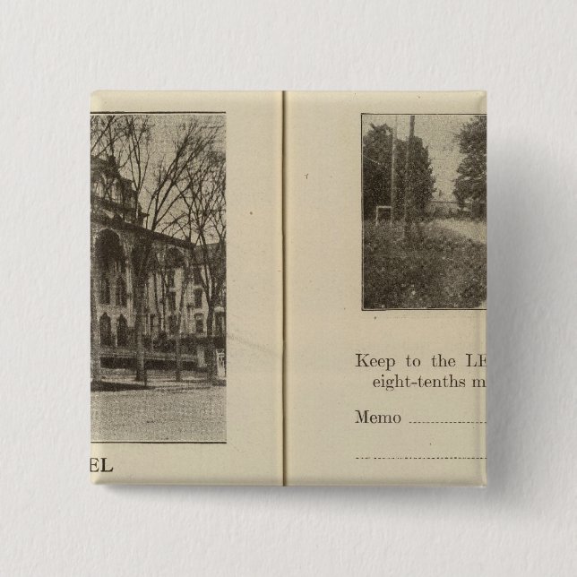Saratoga Springs Dunning Street Button (Vorderseite)