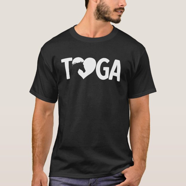 Saratoga Springs New York Heart Toga Racing T-Shirt (Vorderseite)