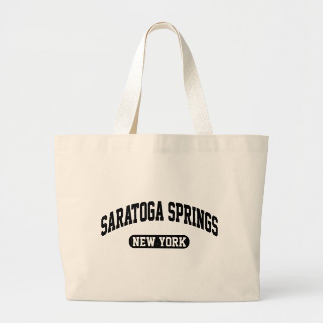 Saratoga Springs New York Jumbo Stoffbeutel (Vorne)