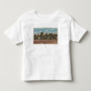 Saratoga Springs, NY - Pferderennen-Bahn-Szene Kleinkind T-shirt