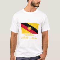 Sarawak-Flagge mit Namen