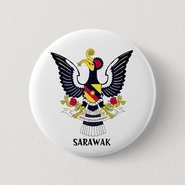 Sarawak-Wappen - MALAYSIA Button (Vorderseite)