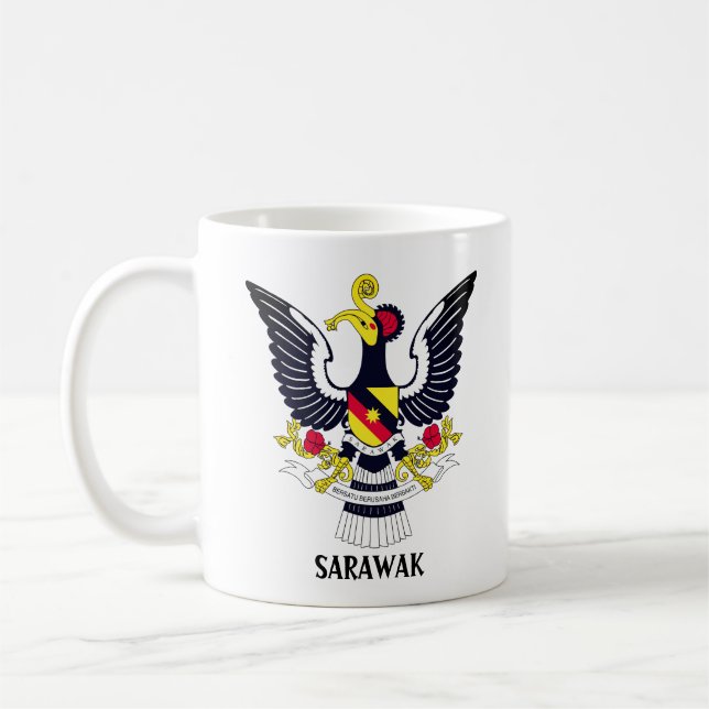 Sarawak-Wappen - MALAYSIA Kaffeetasse (Links)