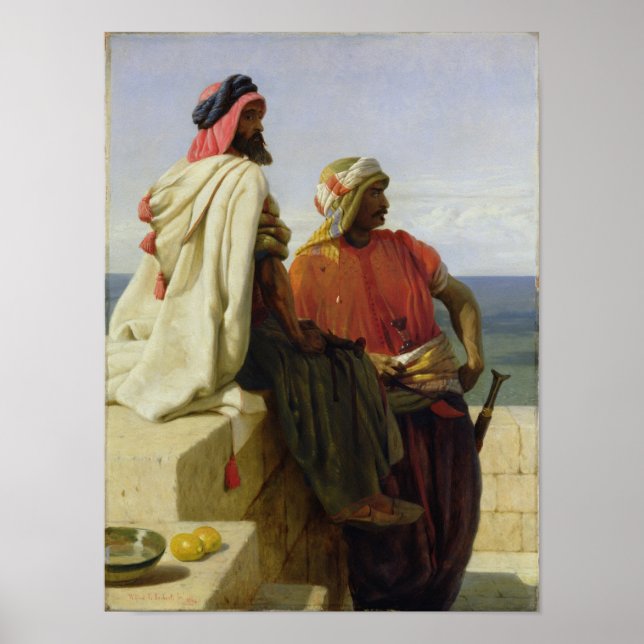 Sarazenen vor ihrer Position, 1864 Poster (Vorne)