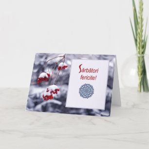 Sarbatori fericite, Carte de Noël roumaine