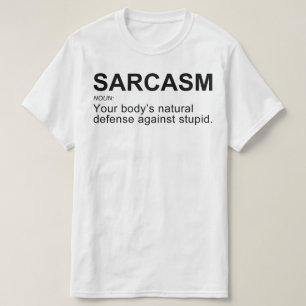 Sarcasm Body's Natural Defense Sarcastic Mens Funn T-Shirt