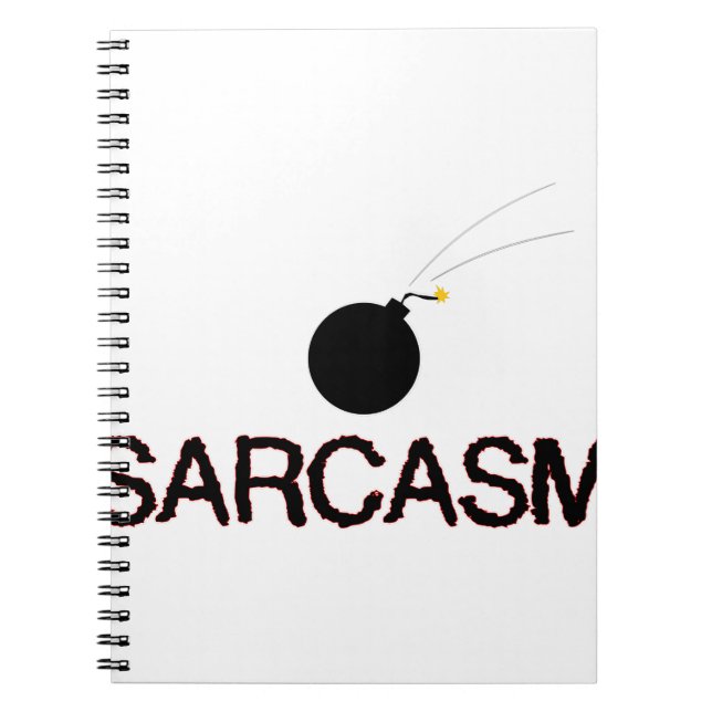 Sarcasm Bombed Notizblock (Vorderseite)