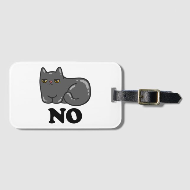 Sarcasm Cat Gepäckanhänger (Vorderseite (Horizontal))