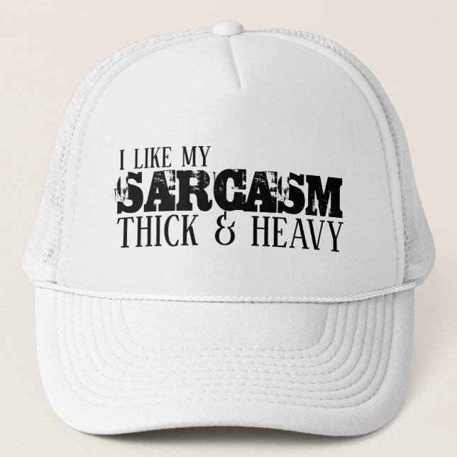 Sarcasm Diick & Heavy Truckerkappe (Vorderseite)