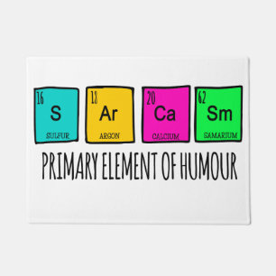 Sarcasm-Grundelemente der Spaß-Wissenschaft Fußmatte