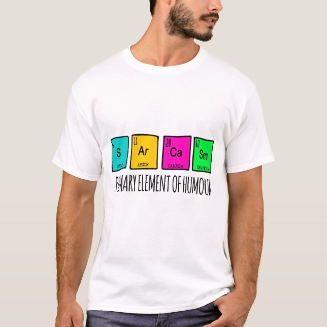Sarcasm-Grundelemente des Spaßes T-Shirt (Vorderseite)