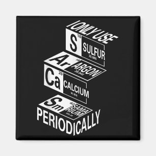 Sarcasm Periodic Table Element Weird Science Joke Magnet