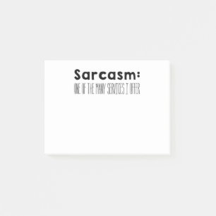 sarcasm post-it klebezettel
