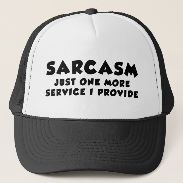 Sarcasm Service Truckerkappe (Vorderseite)