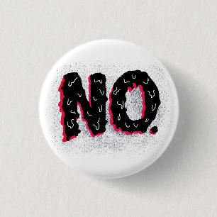 Sarcastic antisocial komische No Typografy Button