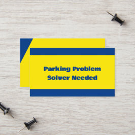 Sarcastic Bad Parking Telefonnummerkarte
