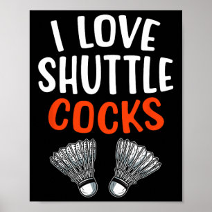 Sarcastic Badminton Player Spiel Match Spaß Joke Poster