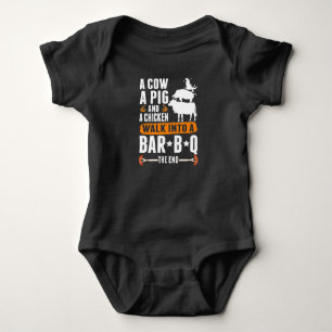 Sarcastic Barbecue Spaß Meetingsaft Lover Grillin Baby Strampler