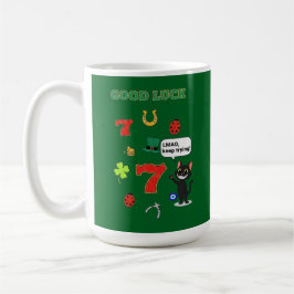 Sarcastic black cat  and Lucky charms Kaffeetasse