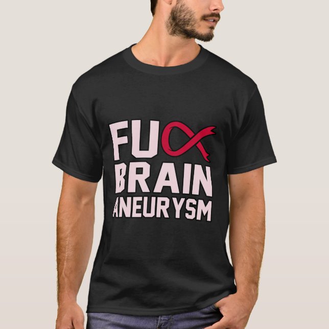 Sarcastic Brain Aneurysm Awareness Montag Unterstü T-Shirt (Vorderseite)