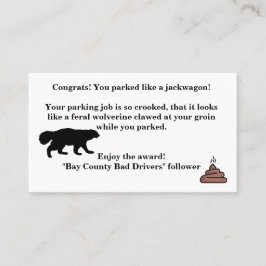 Sarcastic Calling Card Telefonnummerkarte