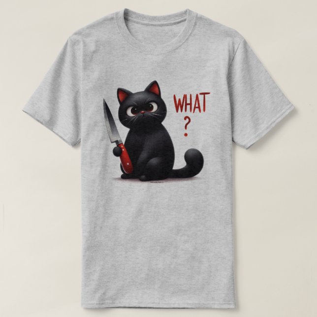 Sarcastic Cat Graphic T-Shirt (Design vorne)