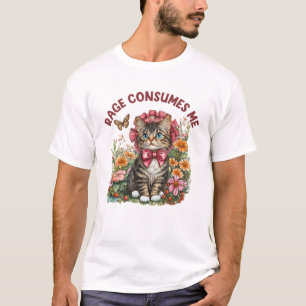Sarcastic Cat Meme Rage konsumiert Me Funny Cat Me T-Shirt