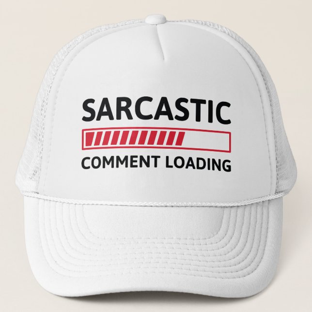 Sarcastic Commit Loading Truckerkappe (Vorderseite)