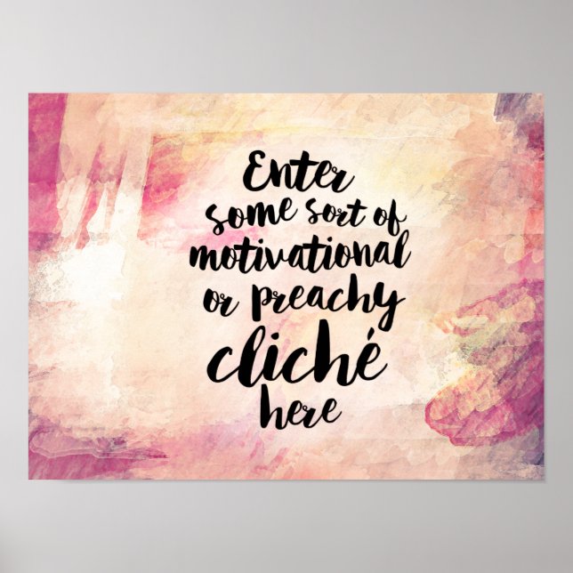 Sarcastic-Demotivposter Poster (Vorne)