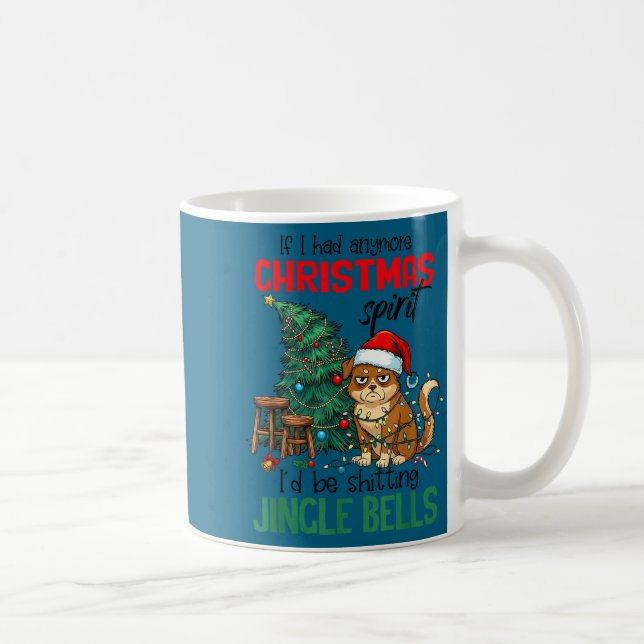 Sarcastic Dog Christmas Srit Ting Jingle Bells Hum Kaffeetasse (Rechts)