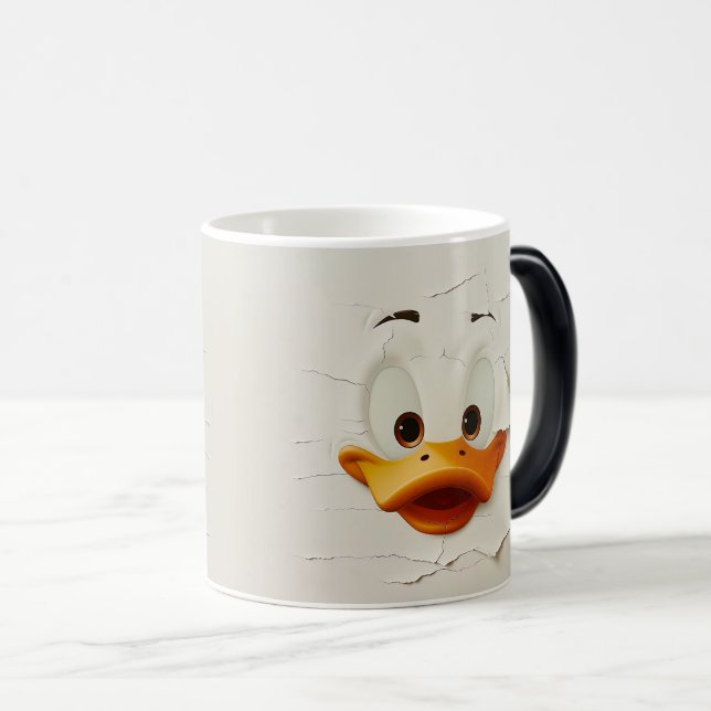 Sarcastic Duck Face 3D Verwandlungstasse (VorderseiteRechts)