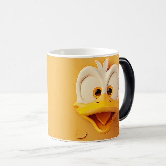 Sarcastic Duck Face 3D Verwandlungstasse (VorderseiteRechts)