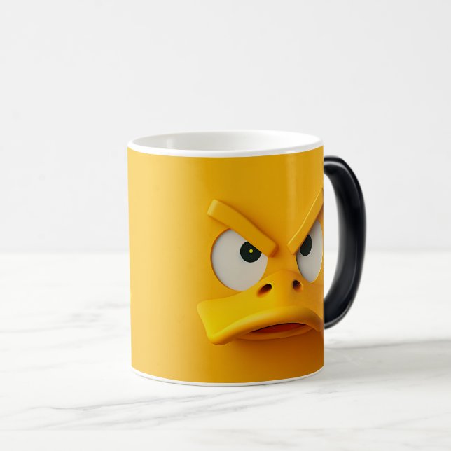 Sarcastic Duck Face 3D Verwandlungstasse (VorderseiteRechts)