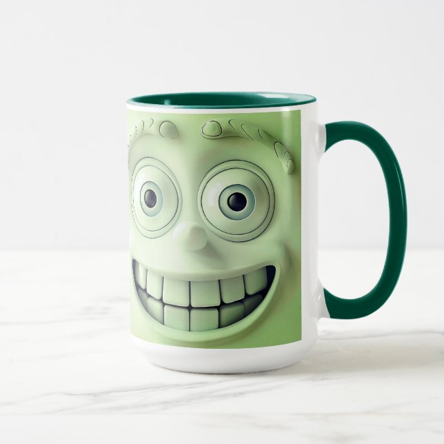 Sarcastic Face 3D Tasse Wrap - Glück ist eine Wahl (Rechts)