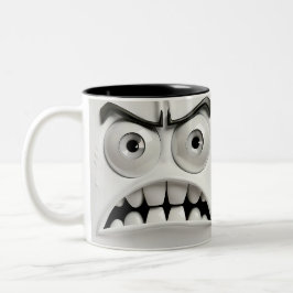 Sarcastic Face 3D Zweifarbige Tasse