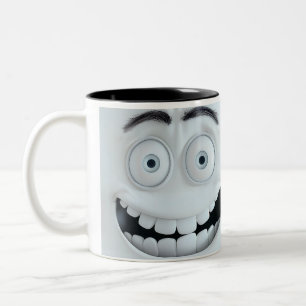 Sarcastic Face 3D Zweifarbige Tasse