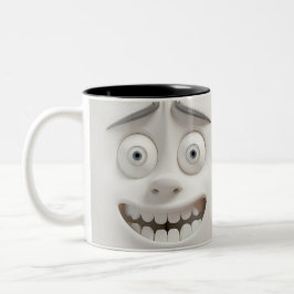 Sarcastic Face 3D Zweifarbige Tasse