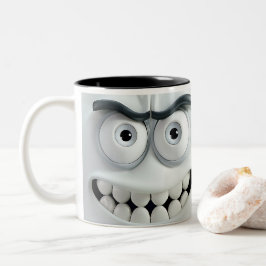 Sarcastic Face 3D Zweifarbige Tasse