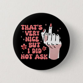 Sarcastic Feminist Button